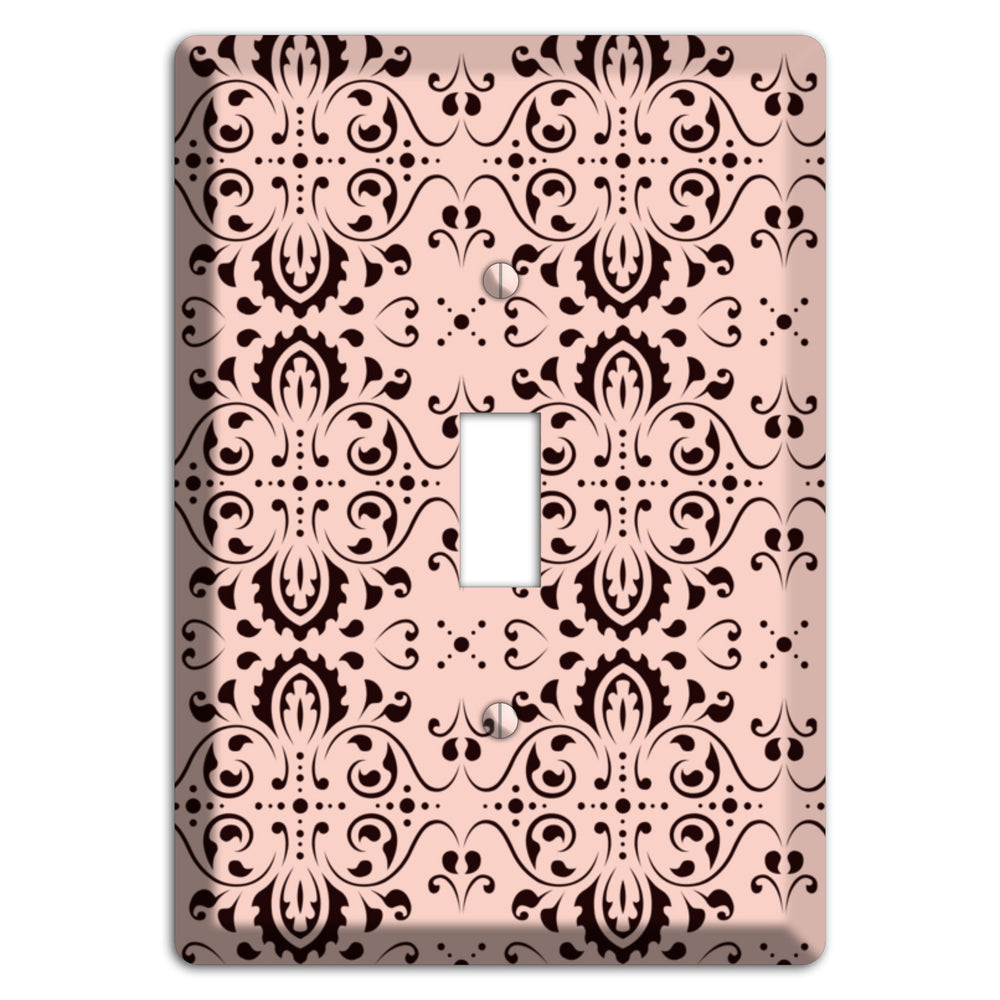 Coral Tapestry Cartouche Cover Plates