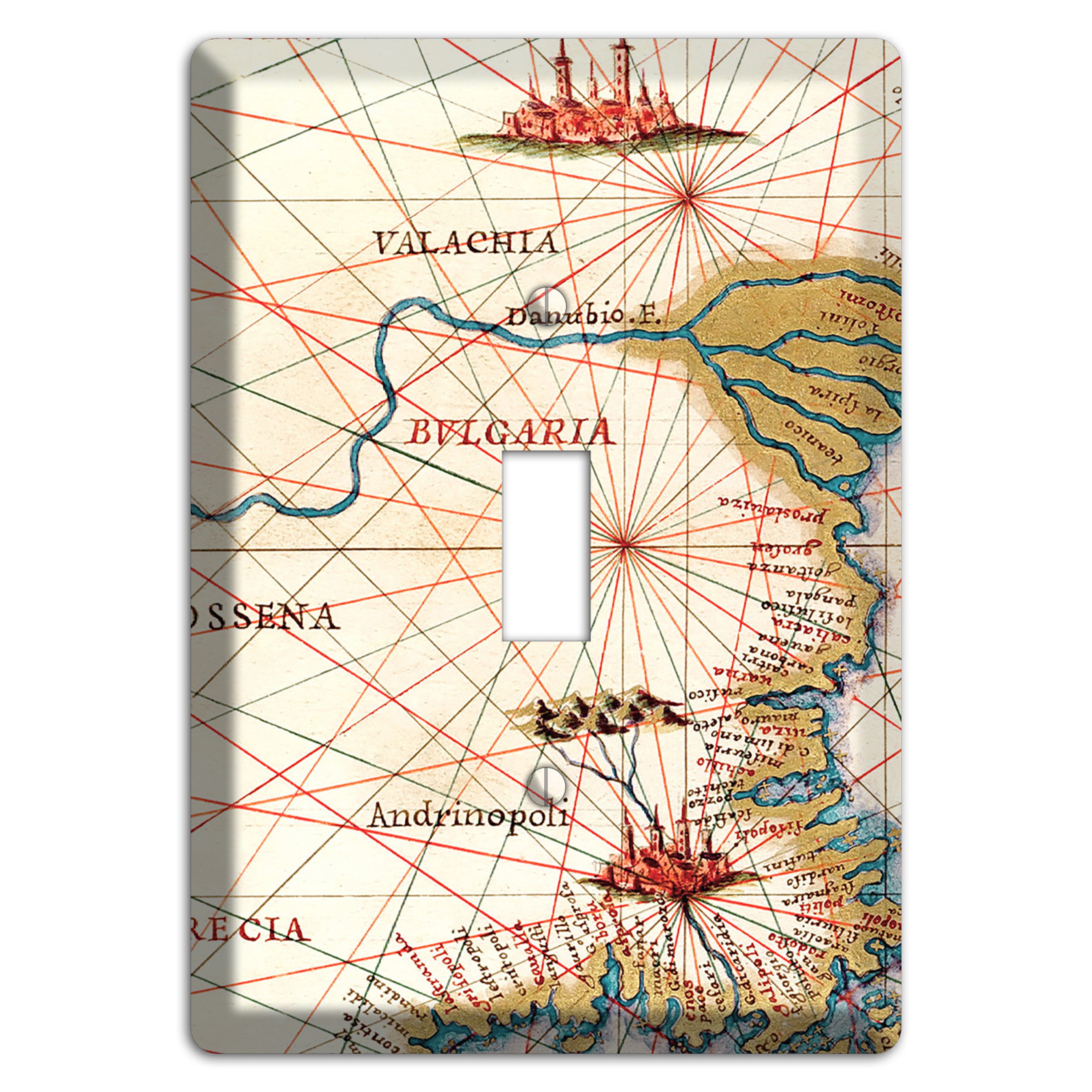 Map of Bulgaria Cover Plates