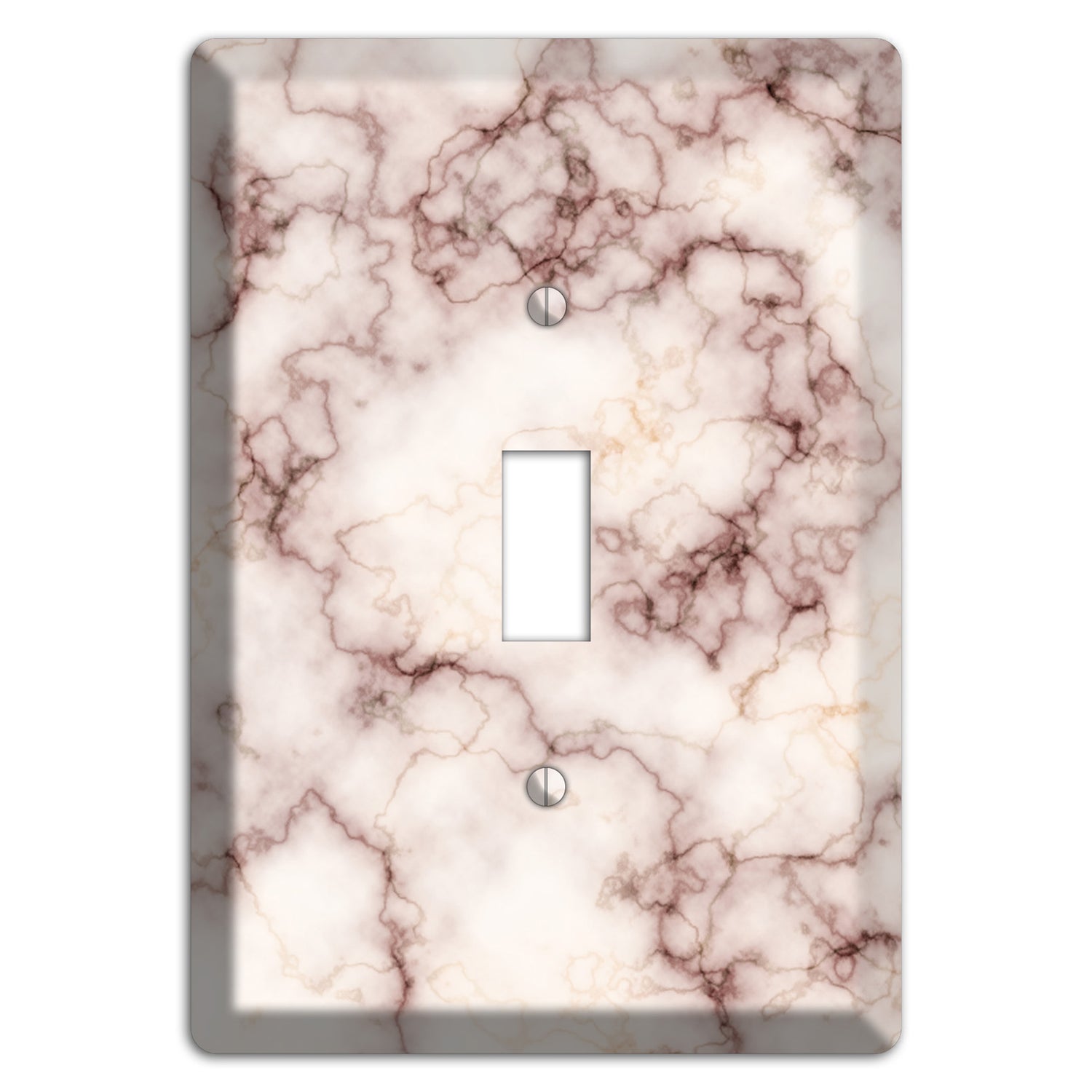 Burgundy Stained Marble Cover Plates