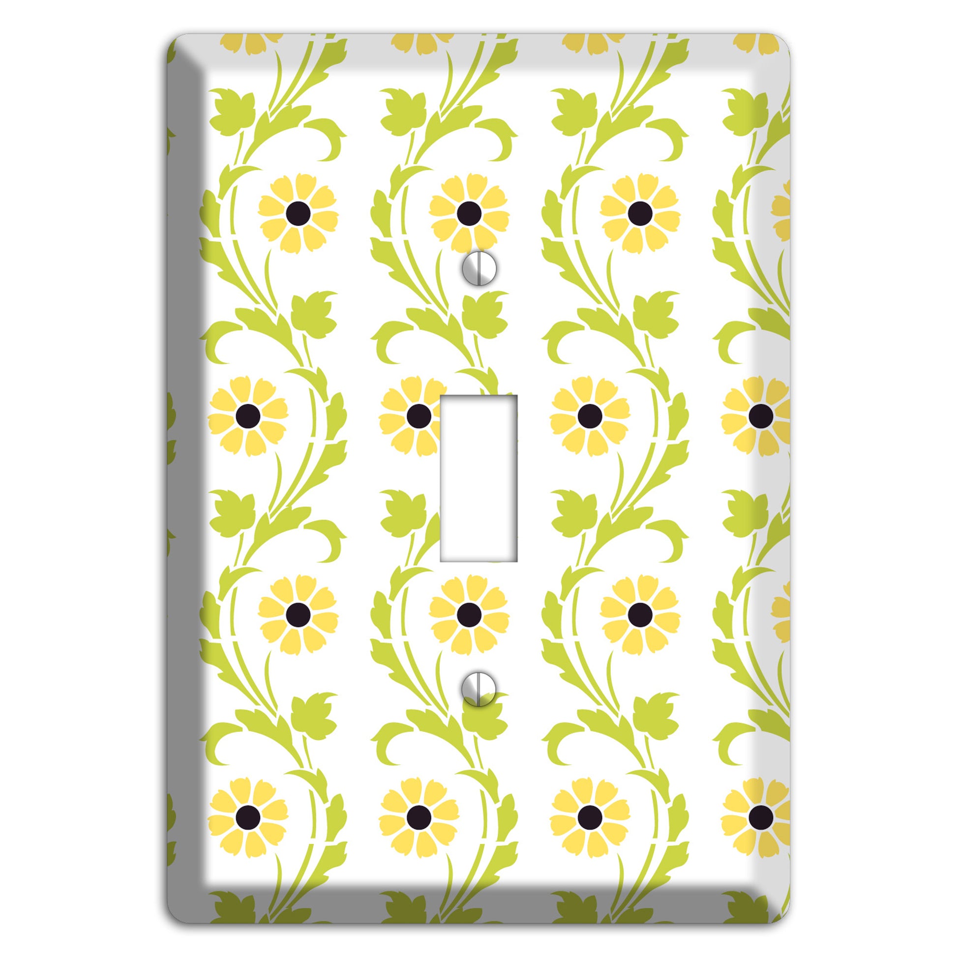 Green Vine Floral Cover Plates
