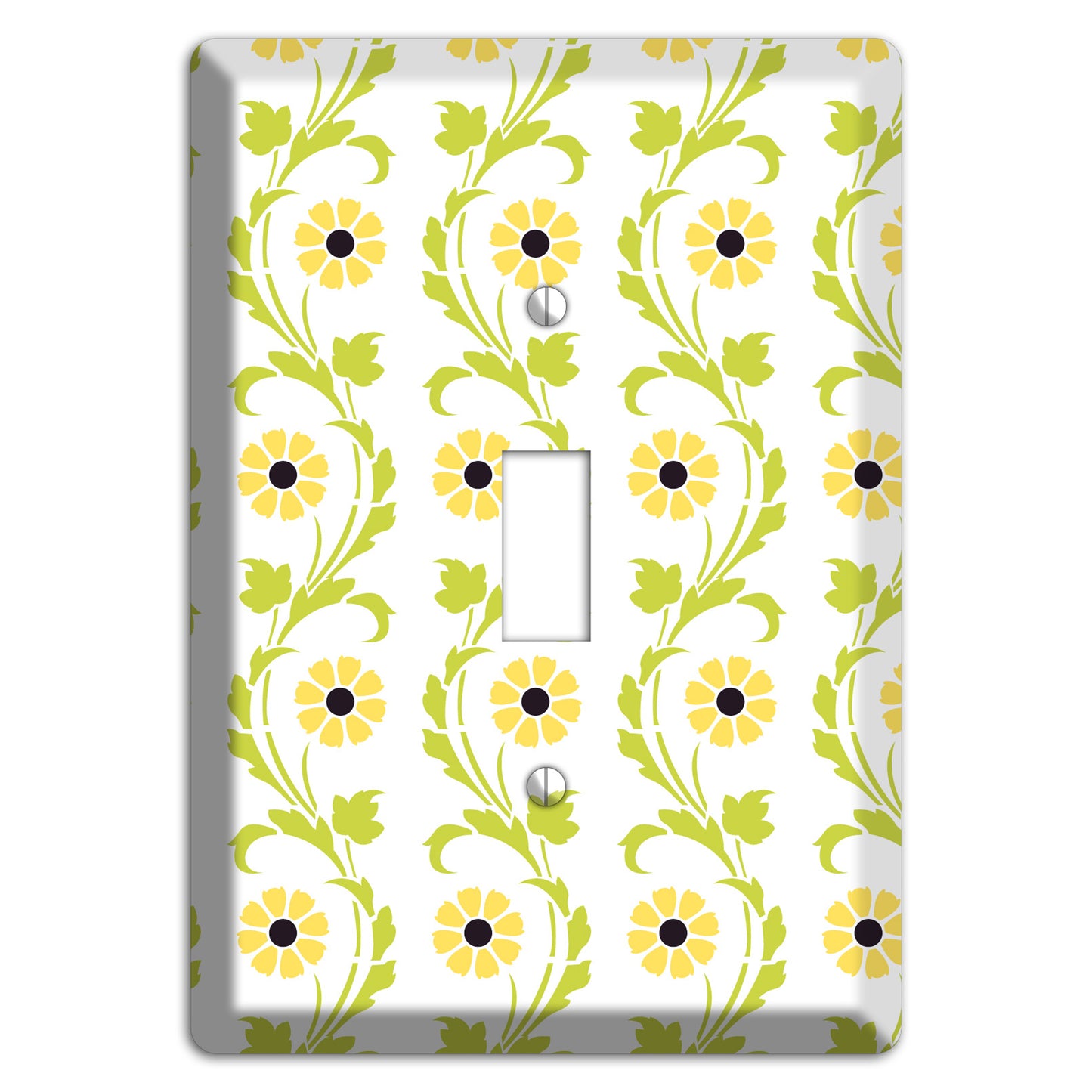 Green Vine Floral Cover Plates