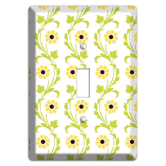 Green Vine Floral Cover Plates