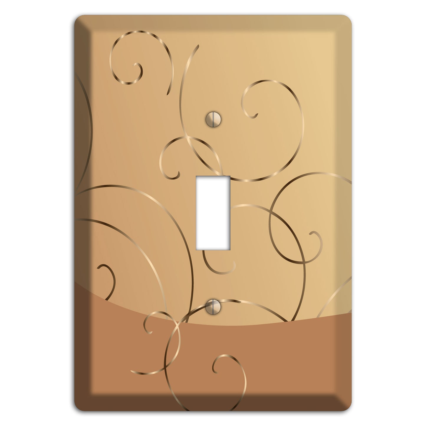 Light Brown and Beige Swirl Cover Plates