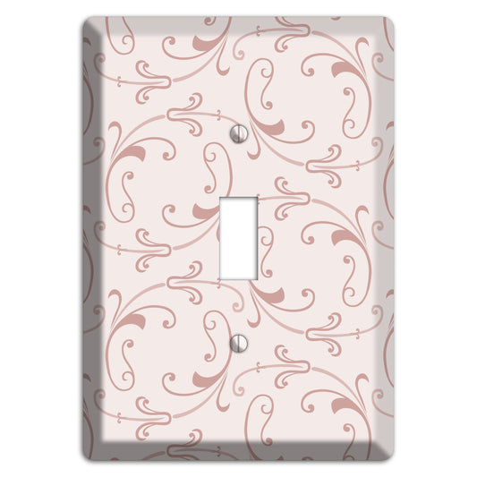 Dusty Rose Victorian Sprig Cover Plates