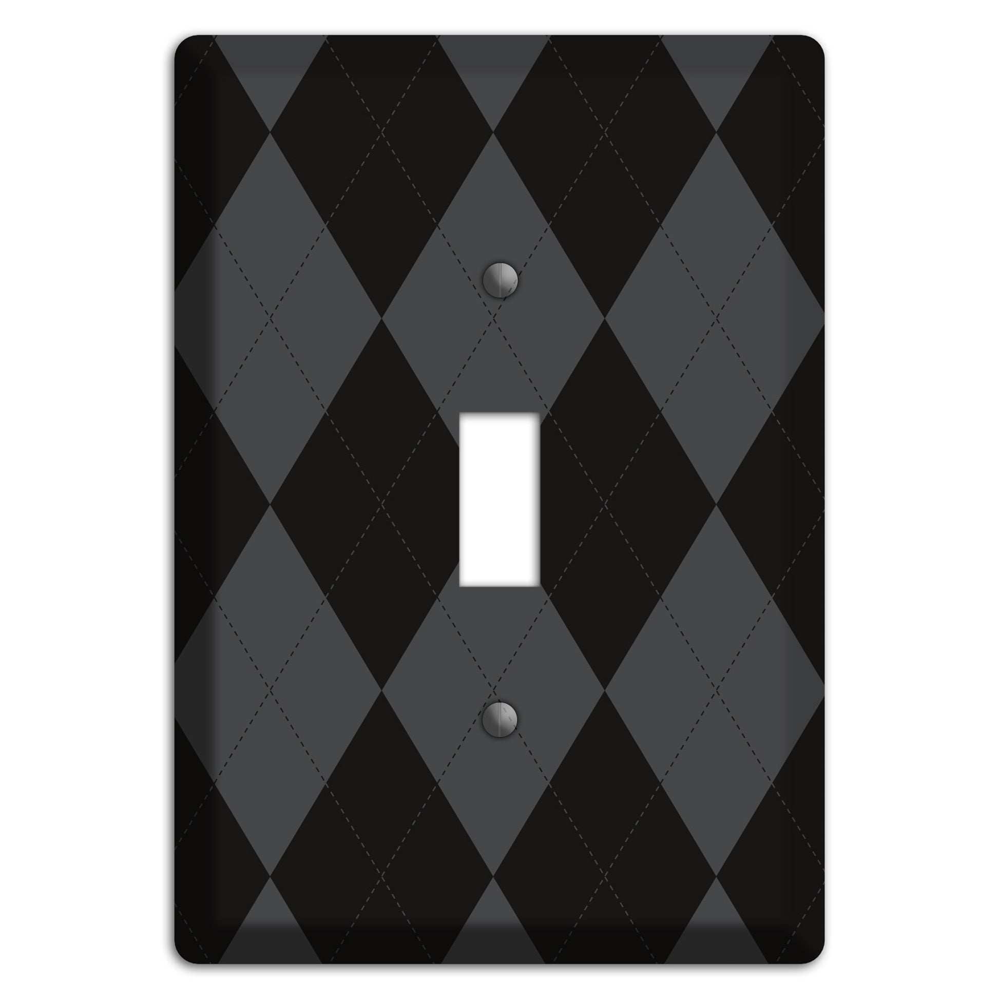 Black and Grey Argyle Cover Plates