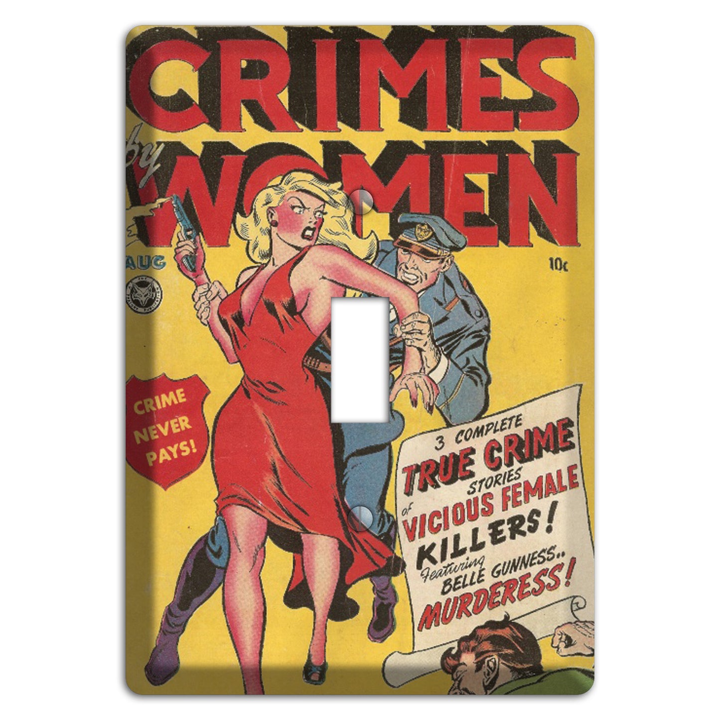 Crimes by Women Vintage Comics Cover Plates