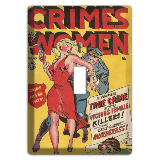 Crimes by Women Vintage Comics Cover Plates