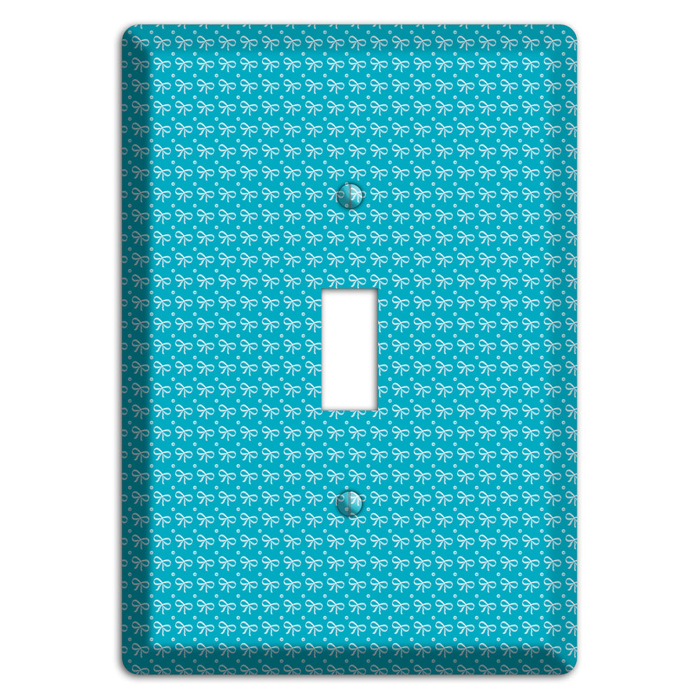 Turquoise Bows Cover Plates