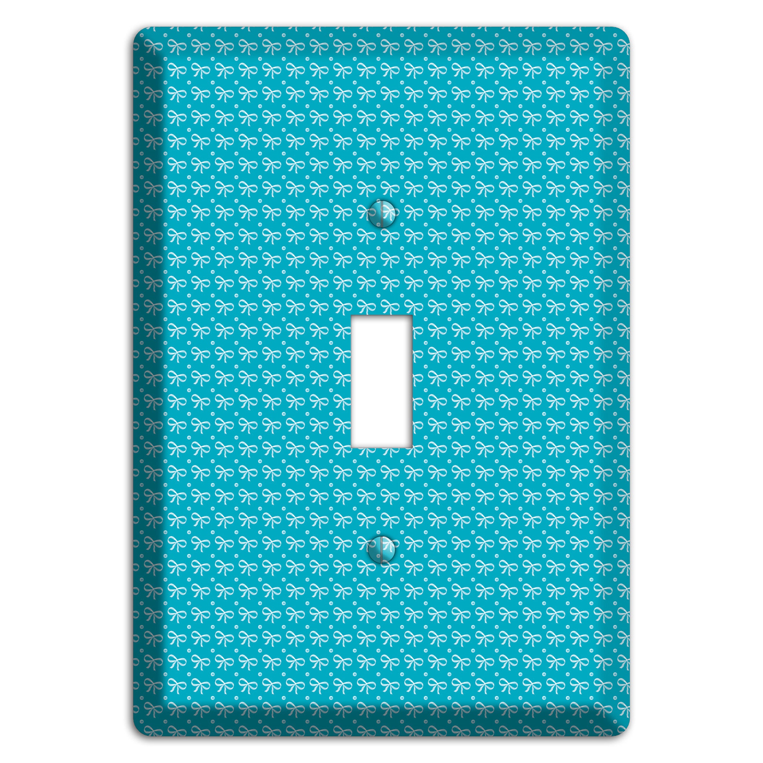 Turquoise Bows Cover Plates