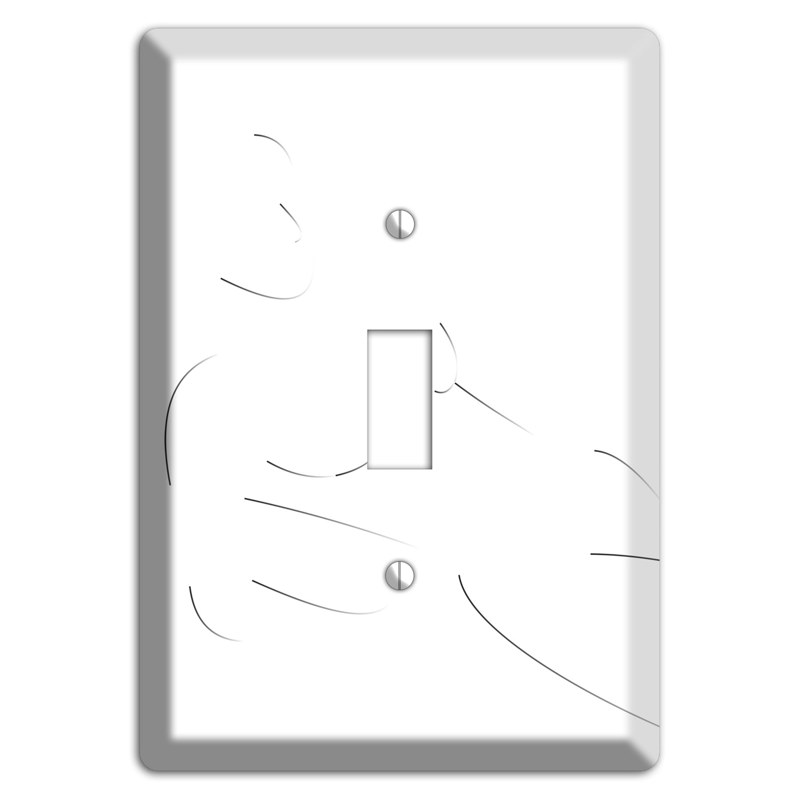 Abstrract Nude Figure Cover Plates