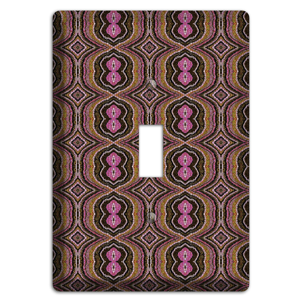 Pink and Brown Tapestry Cover Plates