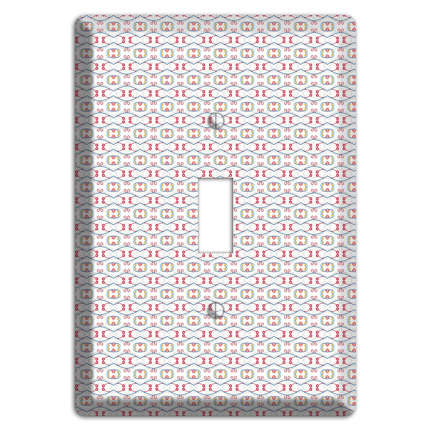 White with Red Tapestry Contour Cover Plates