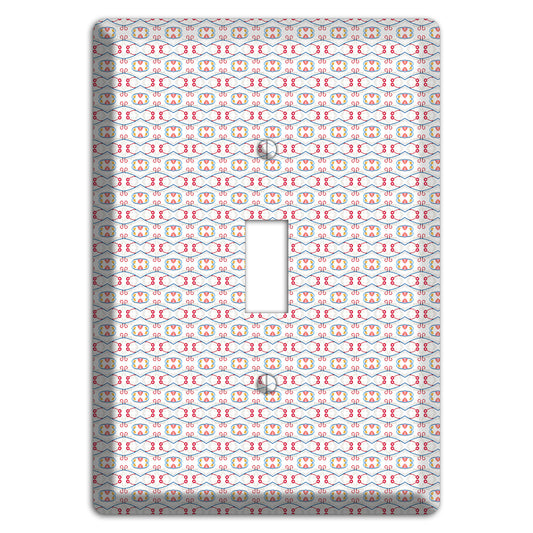 White with Red Tapestry Contour Cover Plates