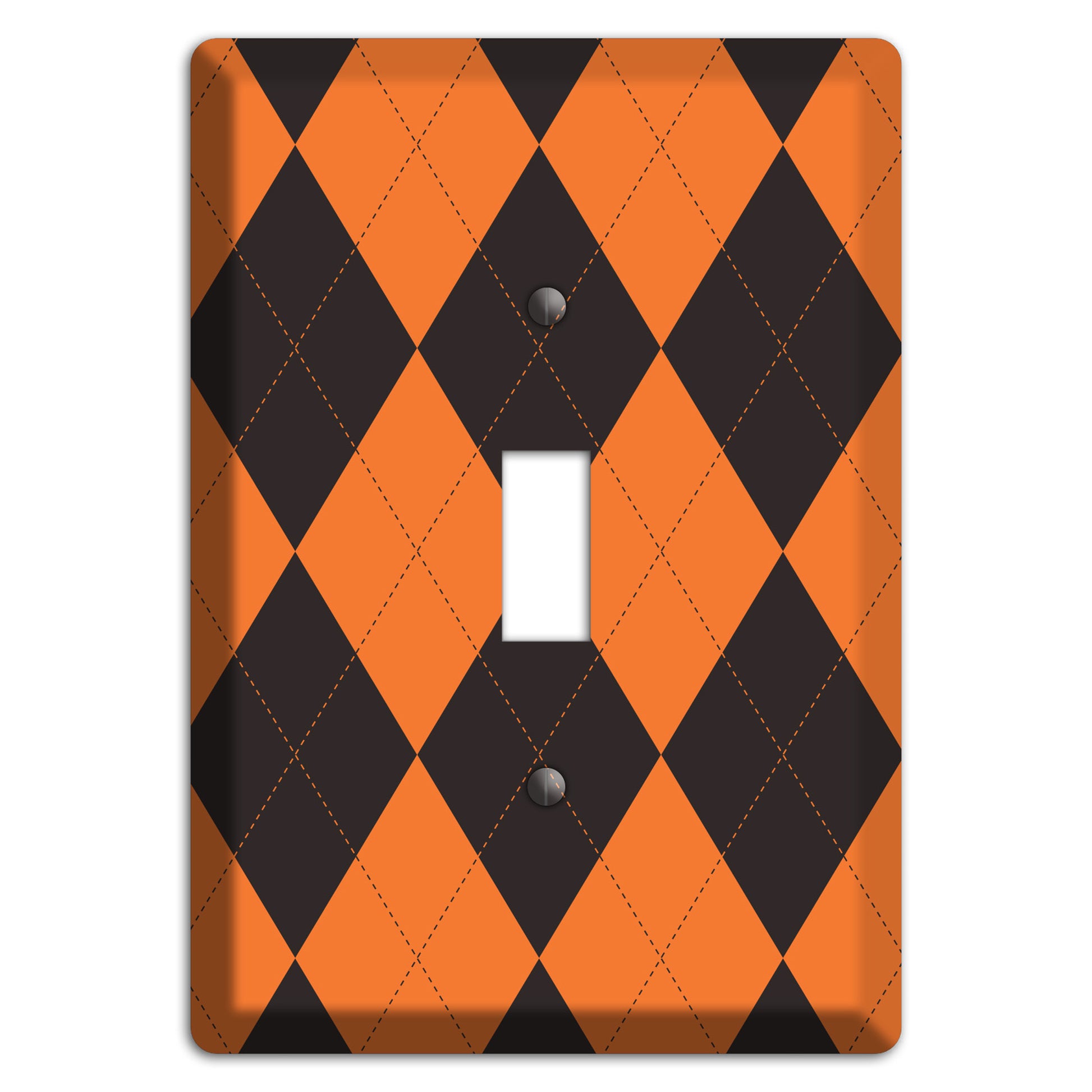 Orange Argyle Cover Plates