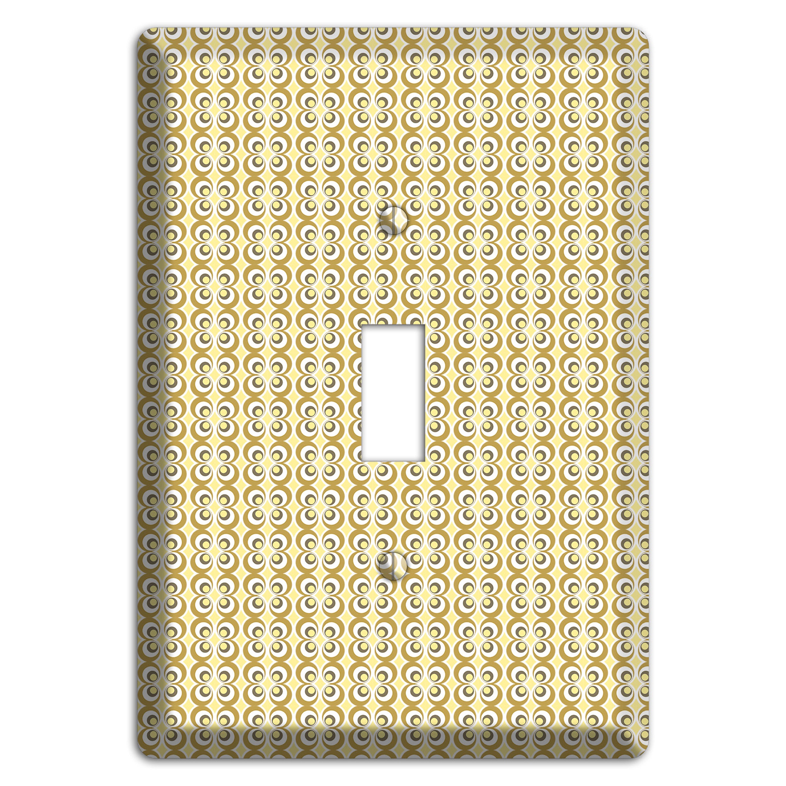 Yellow Offset Bullseye Cover Plates