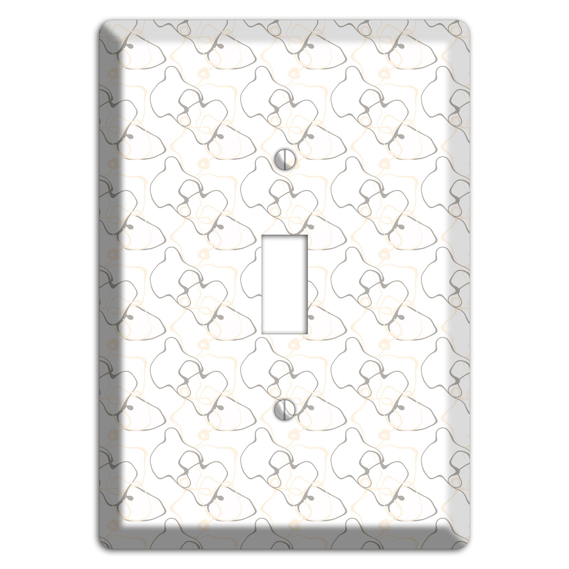 White with Irregular Circles Cover Plates