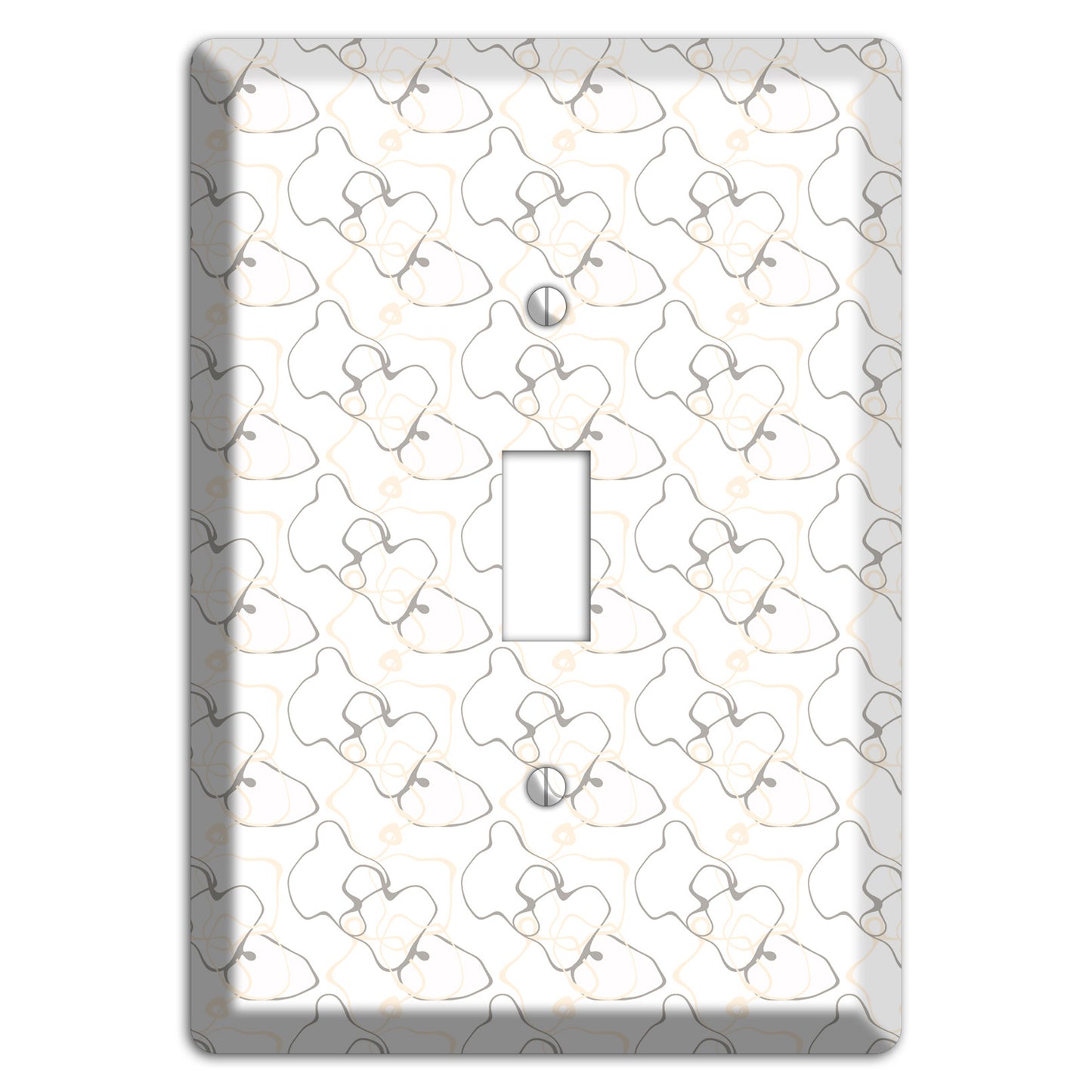 White with Irregular Circles Cover Plates