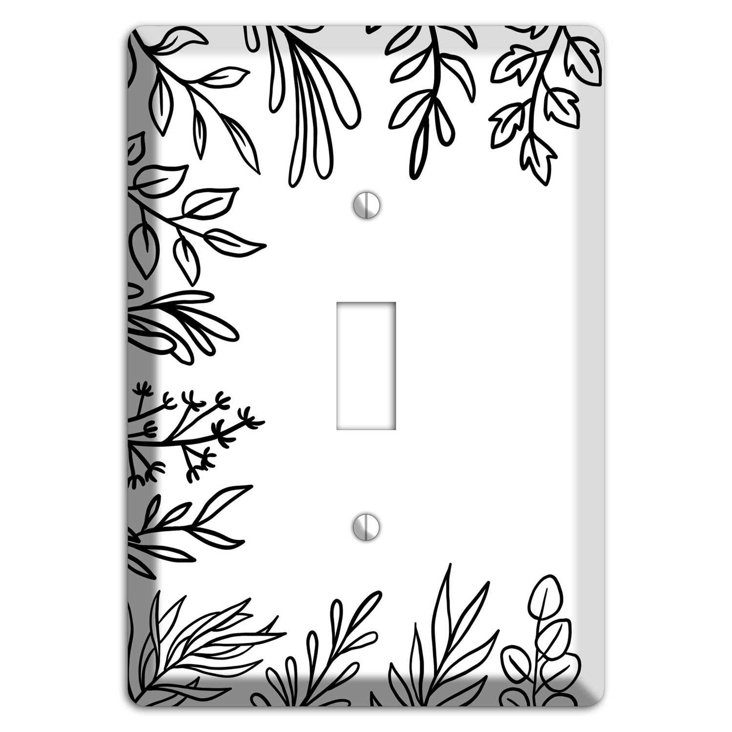 Hand-Drawn Floral 39 Cover Plates