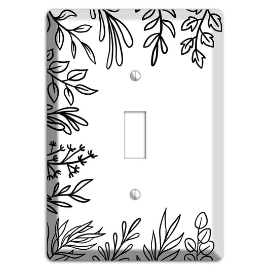 Hand-Drawn Floral 39 Cover Plates