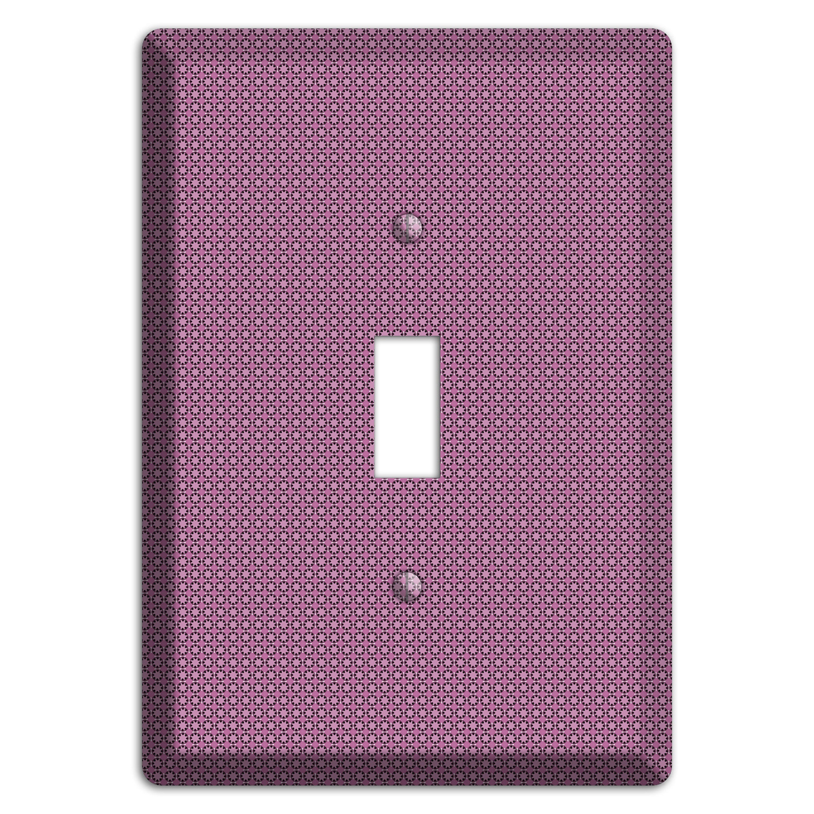 Multi Plum Tiled Tiny Foulard Cover Plates