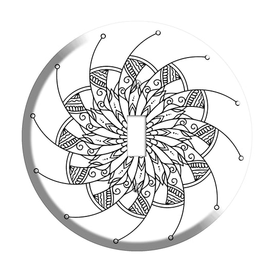 Spiral Mandala H Cover Plates
