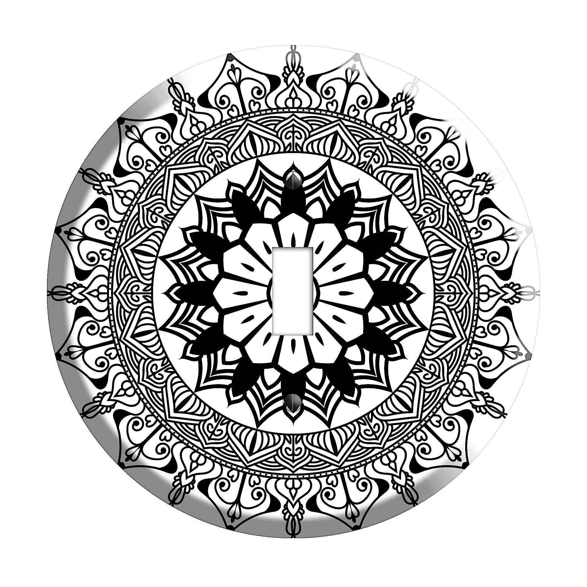 Sunflower Mandala Cover Plates