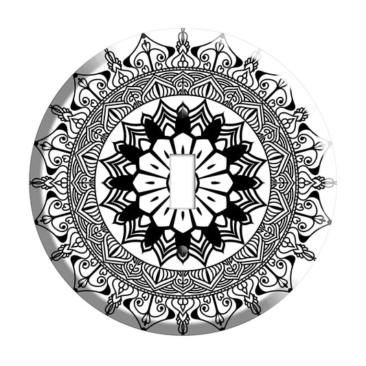 Sunflower Mandala Cover Plates