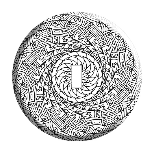 Spiral Mandala F Cover Plates