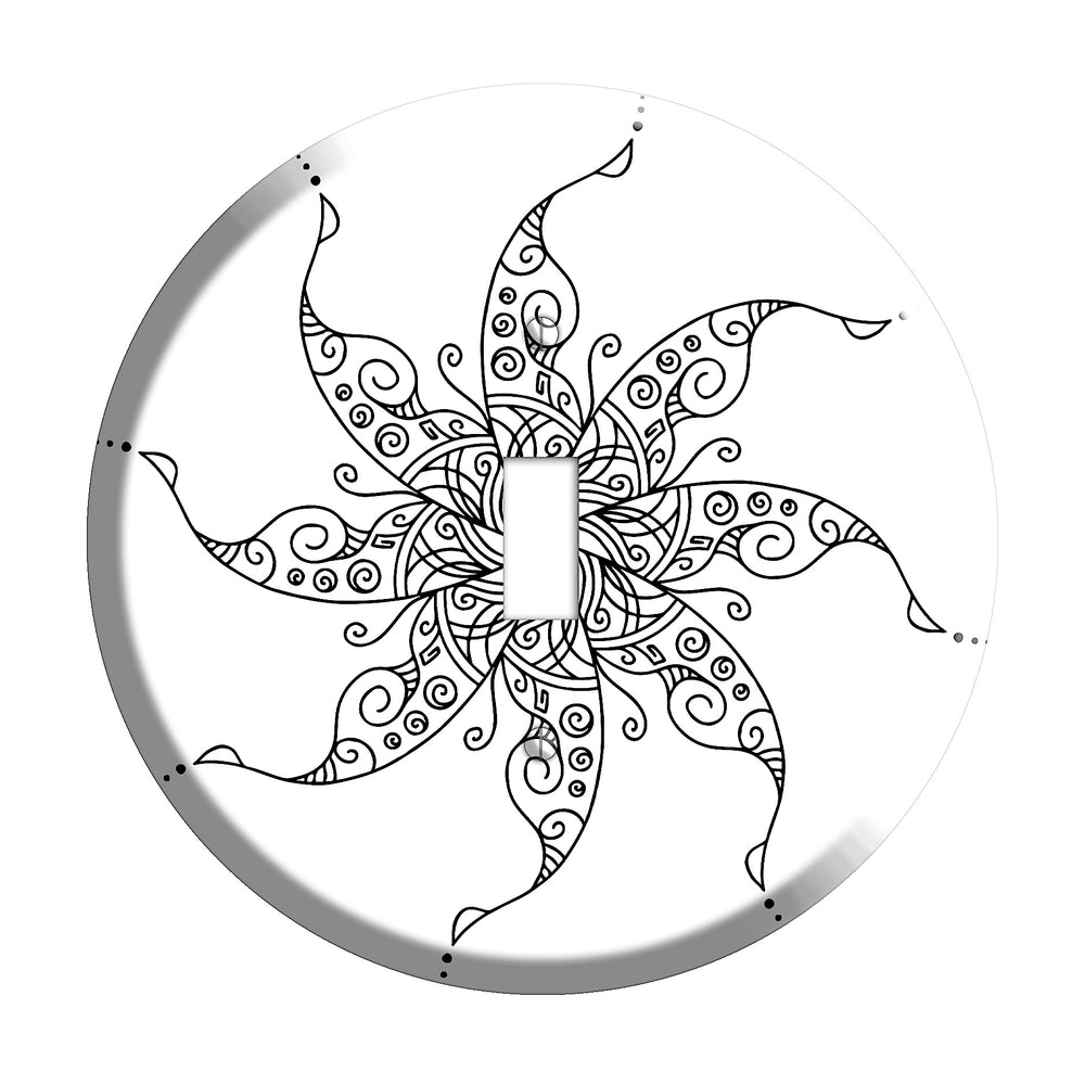 Spiral Mandala C Cover Plates