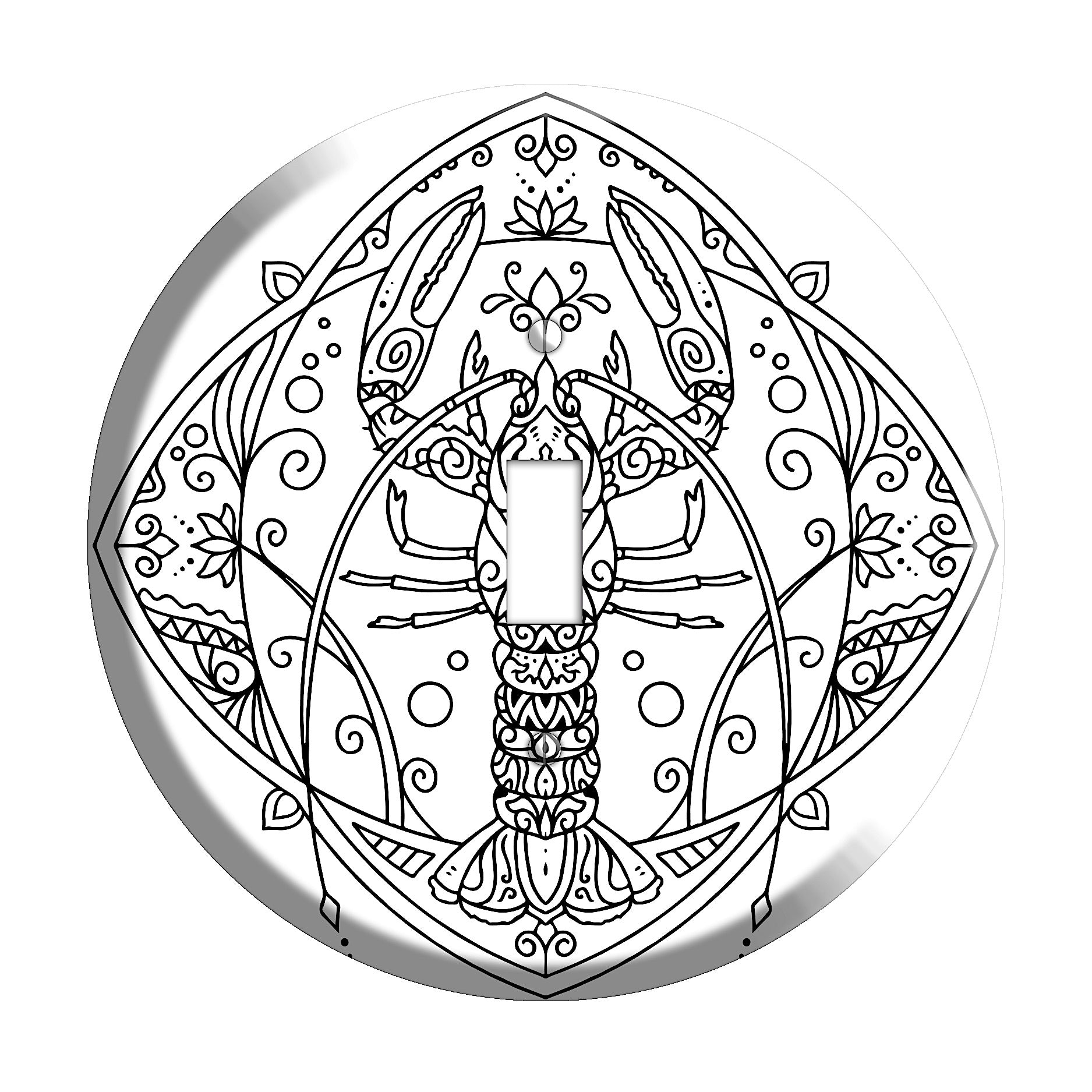 Lobster Mandala Cover Plates