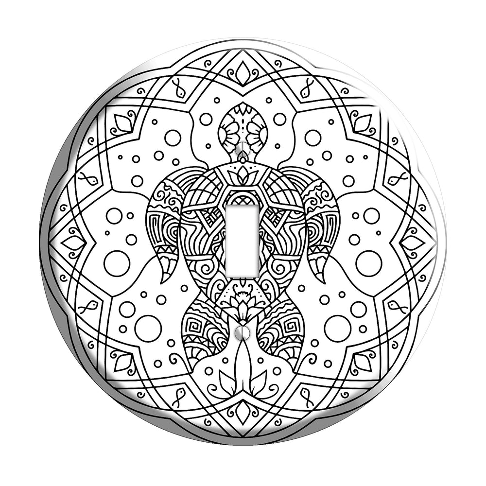 Turtle Mandala Cover Plates