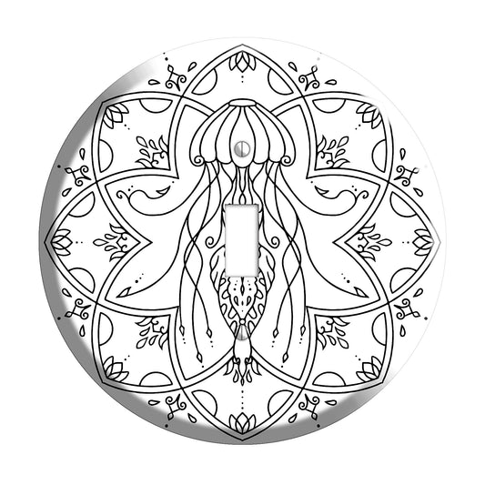Jellyfish Mandala Cover Plates