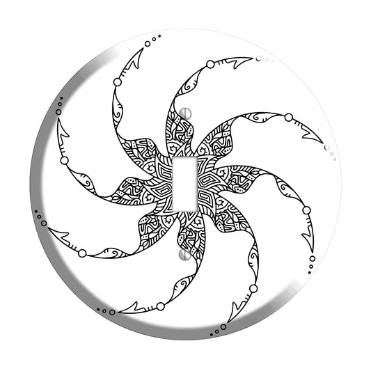 Spiral Mandala A Cover Plates