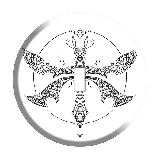Dragonfly Mandala Cover Plates