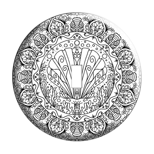 Seashell Mandala Cover Plates