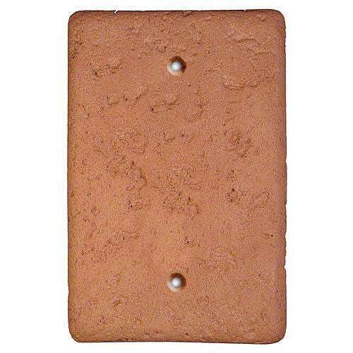 Terra Cotta Stone Blank Switchplate:Wallplatesonline.com