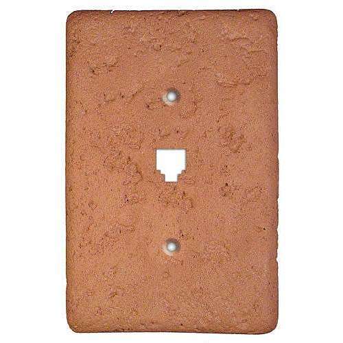 Terra Cotta Stone Phone Switchplate:Wallplatesonline.com