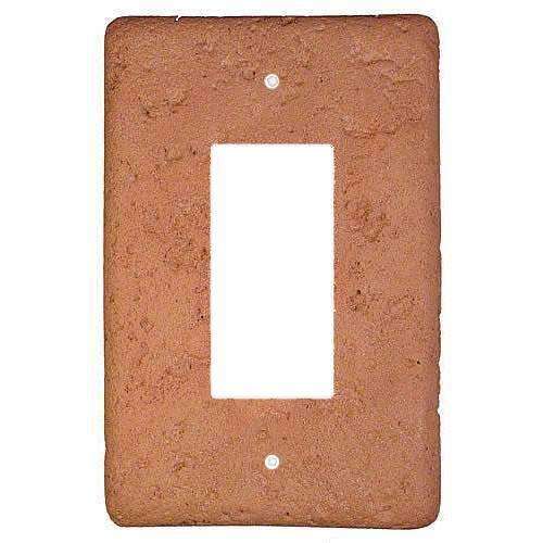 Stonique Terra Cotta Stone Single Rocker Switchplate