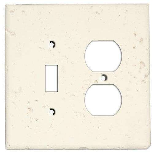 Paintable Stone Toggle / Duplex Outlet Cover Plate - Wallplatesonline.com
