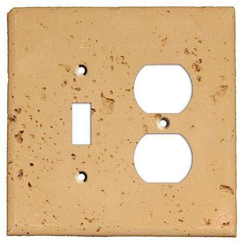 Caramel Stone Toggle / Duplex Outlet Cover Plate