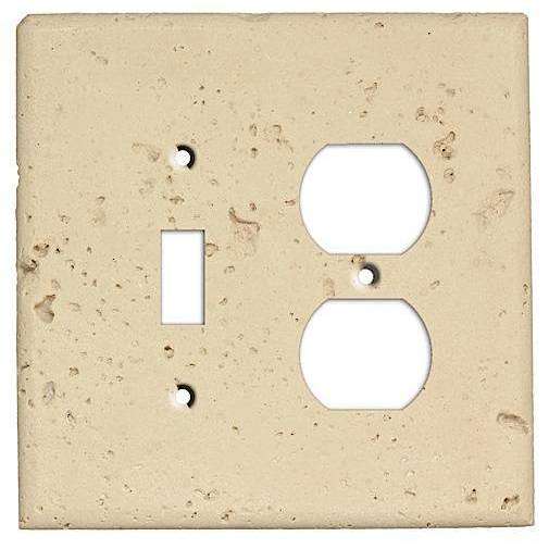 Sand Stone Toggle / Duplex Outlet Cover Plate