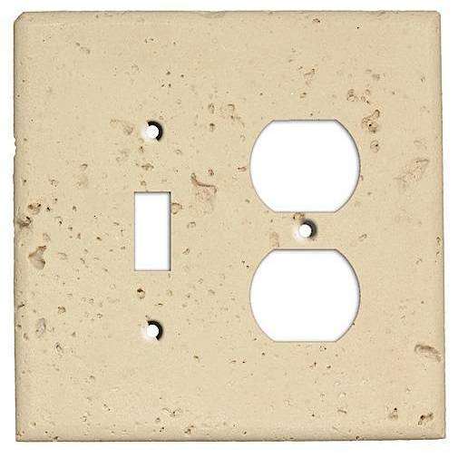Sand Stone Toggle / Duplex Outlet Cover Plate - Wallplatesonline.com