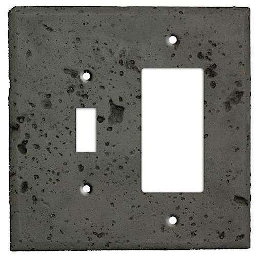 Charcoal Stone Toggle / Rocker Cover Plate