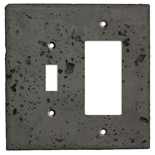Charcoal Stone Toggle / Rocker Cover Plate
