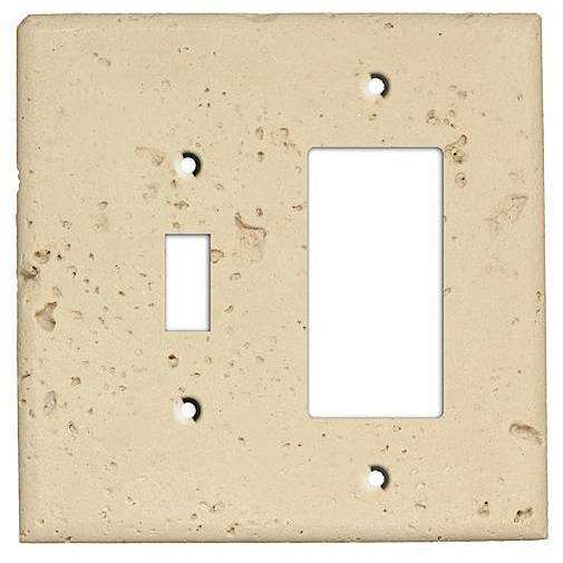 Sand Stone Toggle / Rocker Cover Plate