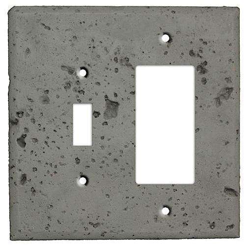 Gray Stone Toggle / Rocker Cover Plate - Wallplatesonline.com