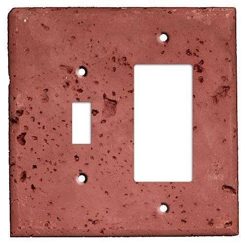 Brick Stone Toggle / Rocker Cover Plate - Wallplatesonline.com