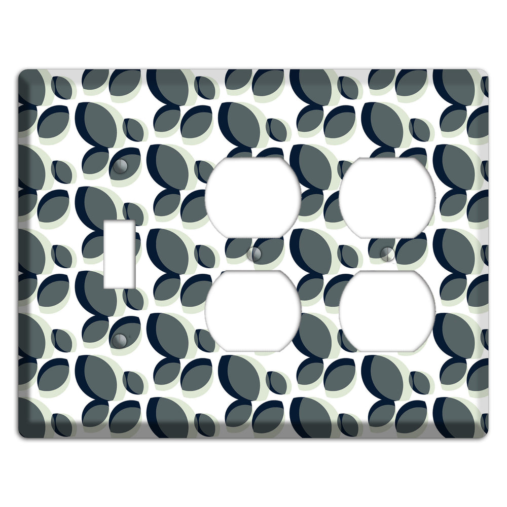 Leaves Style E Toggle / 2 Duplex Wallplate