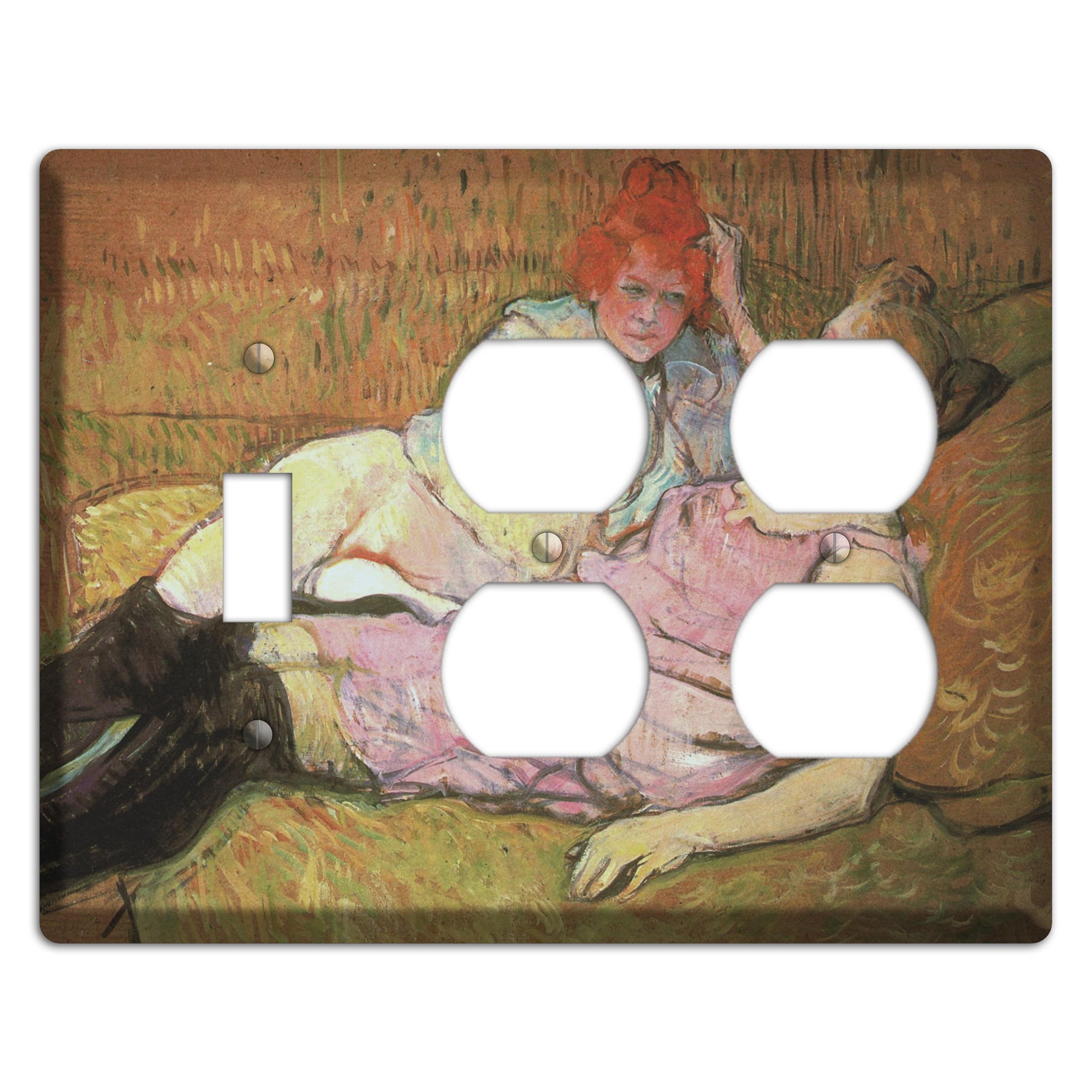 Toulouse-Lautrec 2 Toggle / 2 Duplex Wallplate
