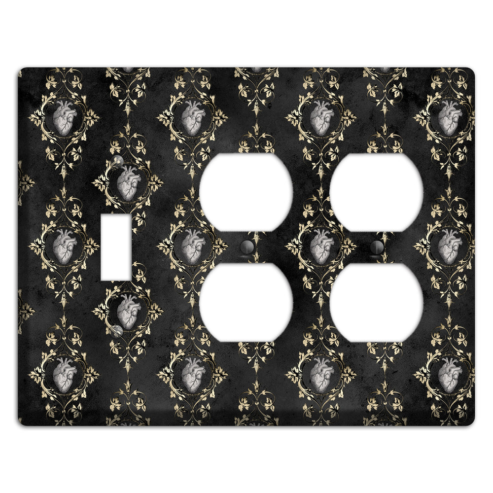 Edgar Allen Poe Tell-Tale Heart Toggle / 2 Duplex Wallplate